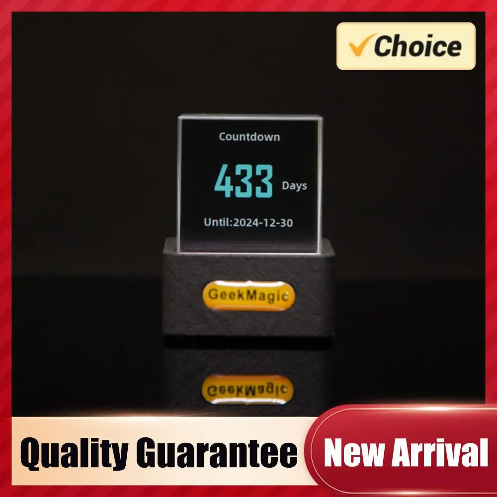 

Crystal Cube Photo Display Holographic Desktop Smart WIFI Weather Station Clock with GIF Animations Album for Home Office