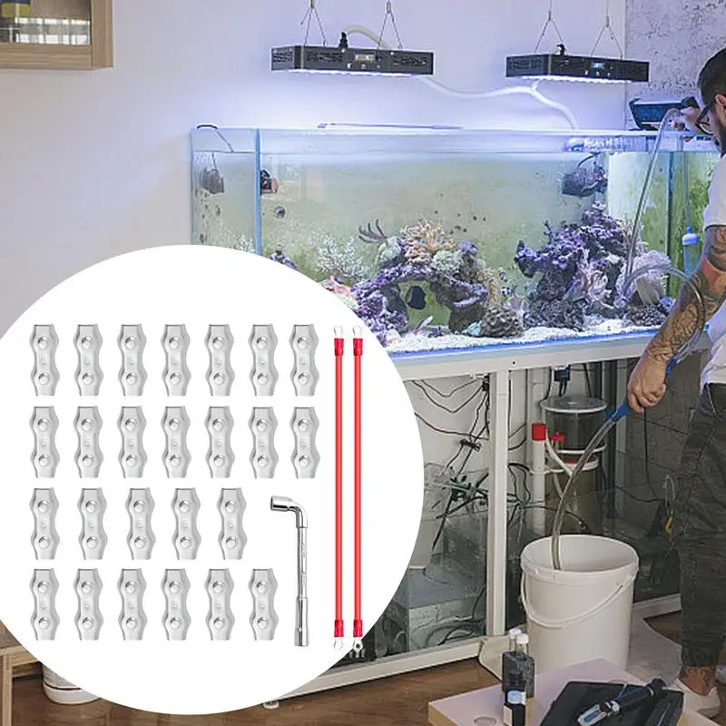 Electric Fence Connectors Steel Heavy Duty Wire Rope Connection Home Accessories For Patio Lawn Garden Supplies Tech Enthusiasts