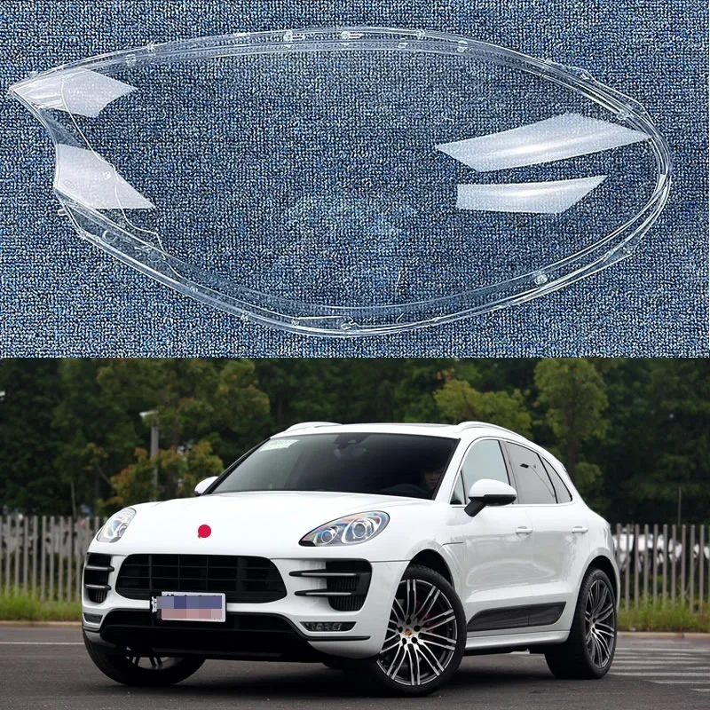 

For Porsche MACAN 2014 2015 2016 2017 Car Accessories Headlight Cover Headlamp Shell Lampshade Plexiglass Replace Original Lens