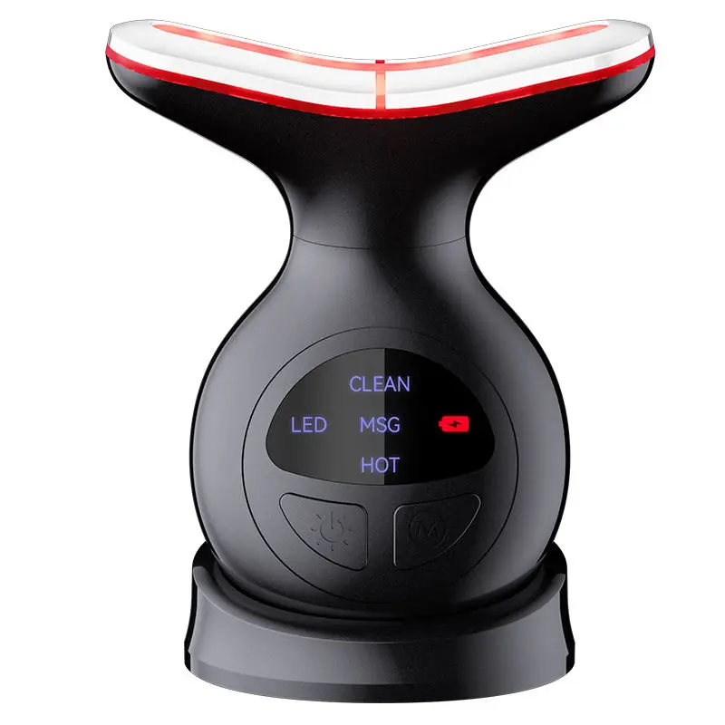 

2024 New Electric 7 Colors LED Face Neck Lifting Skin Care Massager Beauty Tool