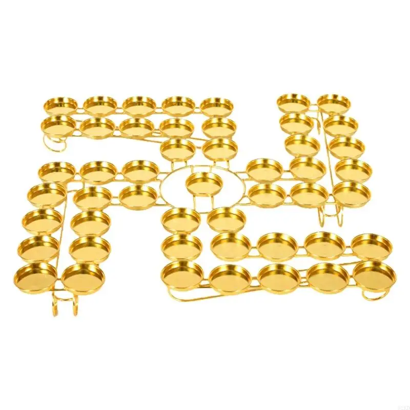 62KD Metal Holder 49 Candlesticks Stand Table Centerpieces for Bedroom Home Wedding Parties Dinner Decors Birthday