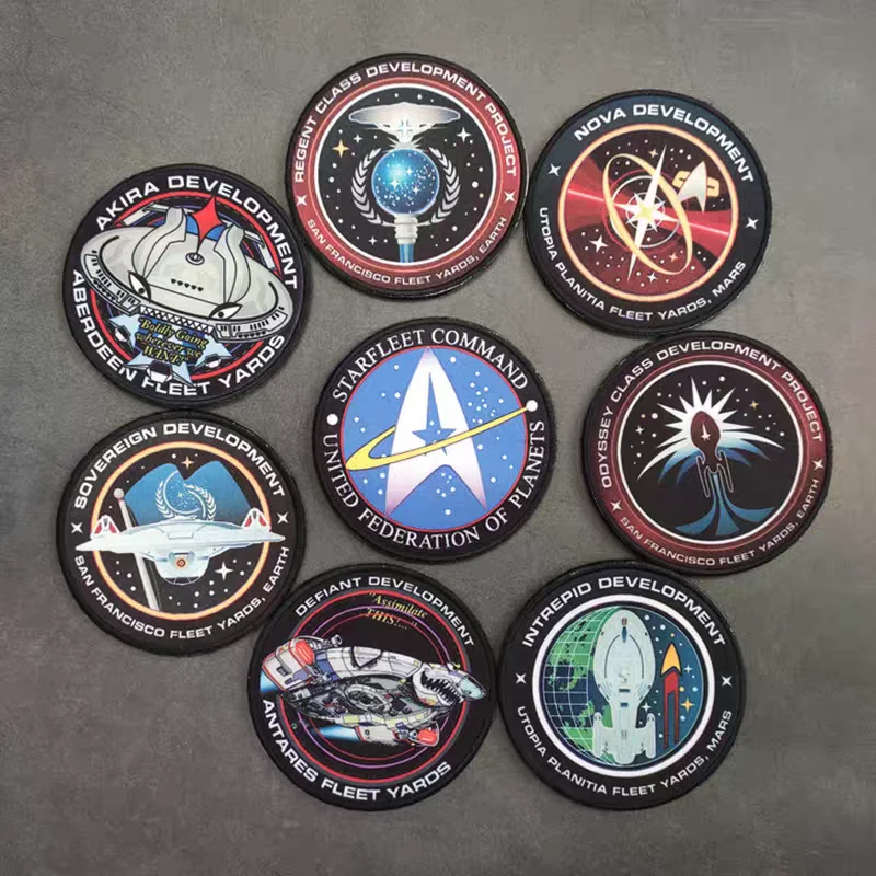 Starship Print Patches Regent Class Project Spacecraft Trek For Garment DIY Stars Armband for Clothing Jacket Bag Decoration