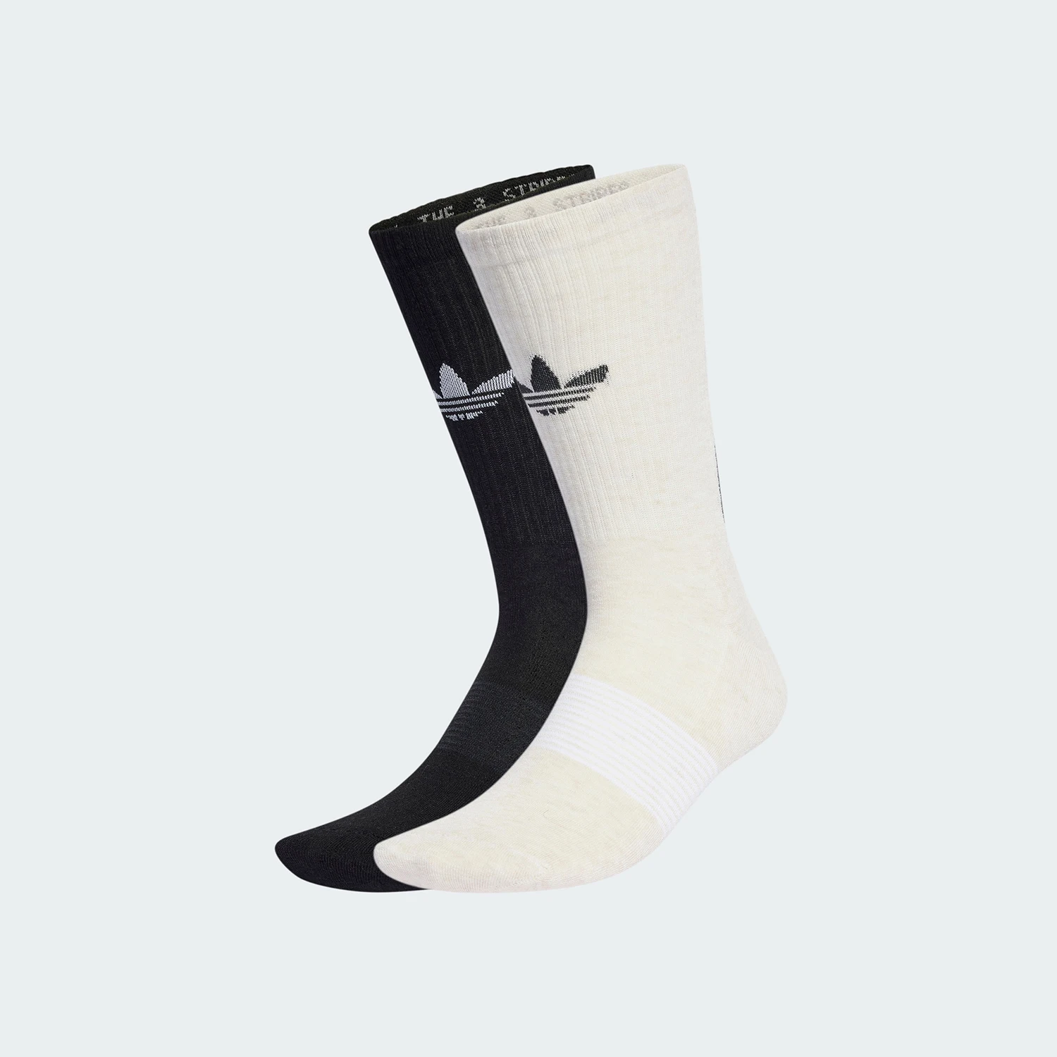 

Adidas Authentic Three Leaves Men's Women's Same Style Mid-Calf Sports Socks Two Pairs Set IR5731