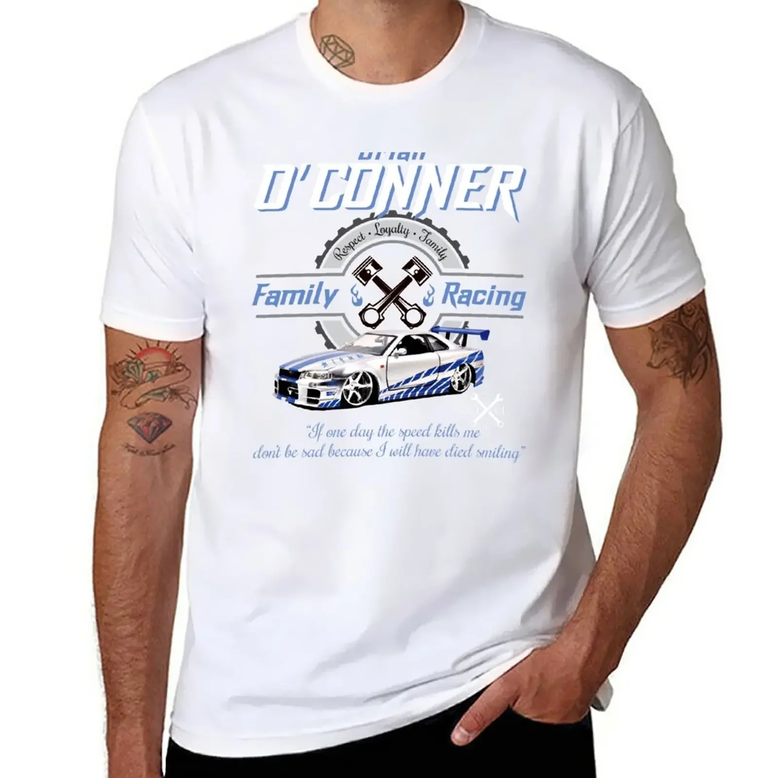 

New Brian O'Conner Family Racing Fast and Furious Tribute T-Shirt T-shirt short sweat shirt T-shirt for a boy men