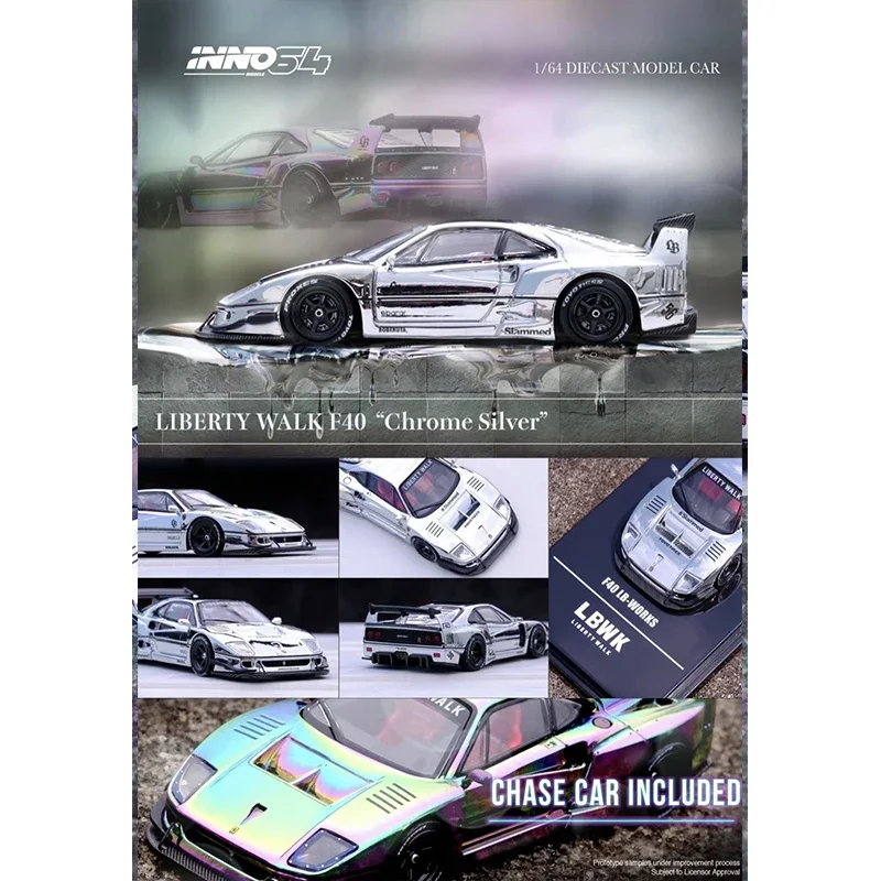 In Stock INNO 1:64 LBWK F40 RX7 FD3S Beijing Exhibition Limited Diecast Diorama Car Model Collection Toys