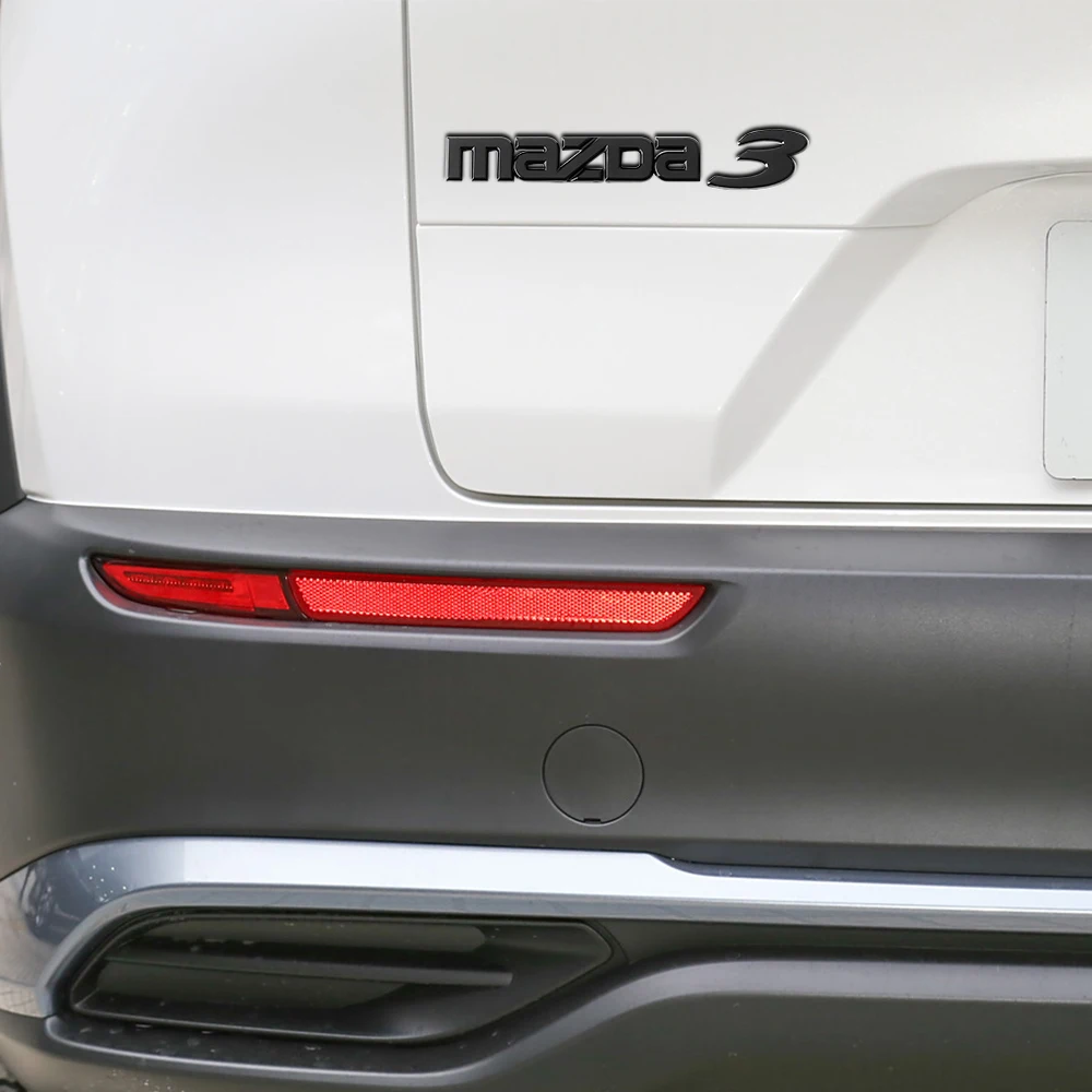 ثلاثية الأبعاد ABS رسالة شعار سيارة الذيل شارة الخلفي الجذع ديكور ملصق لمازدا 3 6 Axela Atenza Demio MPS MS Skyactiv 323 626 Angksela