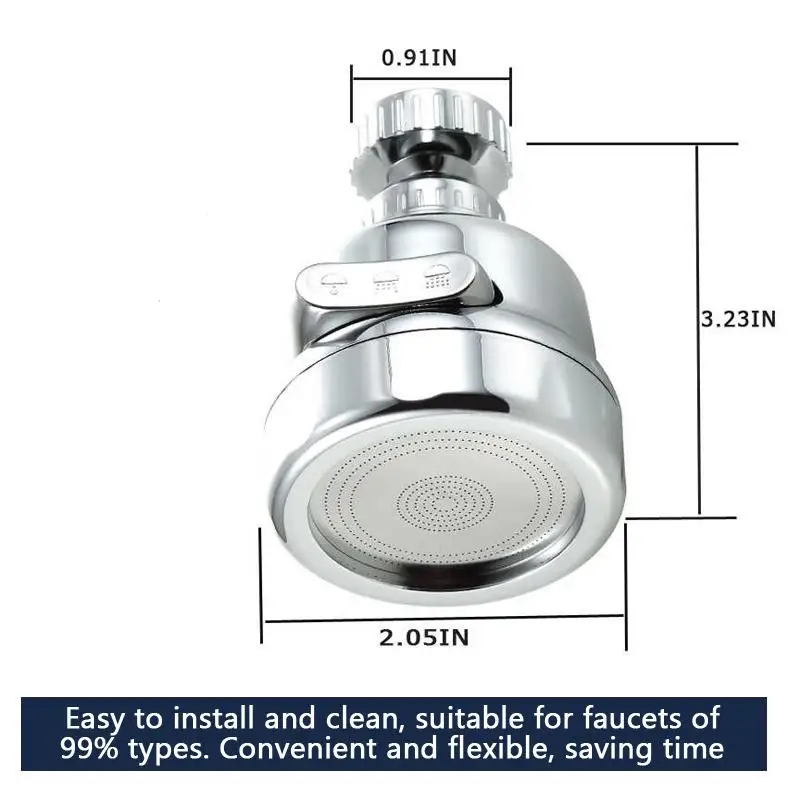 Kitchen Charge Faucet Splash Proof Extender Household Shower Filter Universal Faucet Can Rotate The Water Outlet Charge Shower