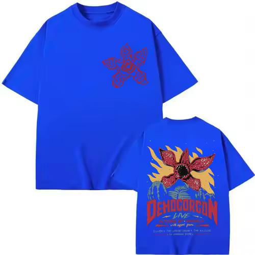 Eddie Munson The Demogorgon T-shirt Cannibal Flower Monster Graphic T Shirts Men Women Clothing Gothic Fashion Vintage T-shirts - Image 9