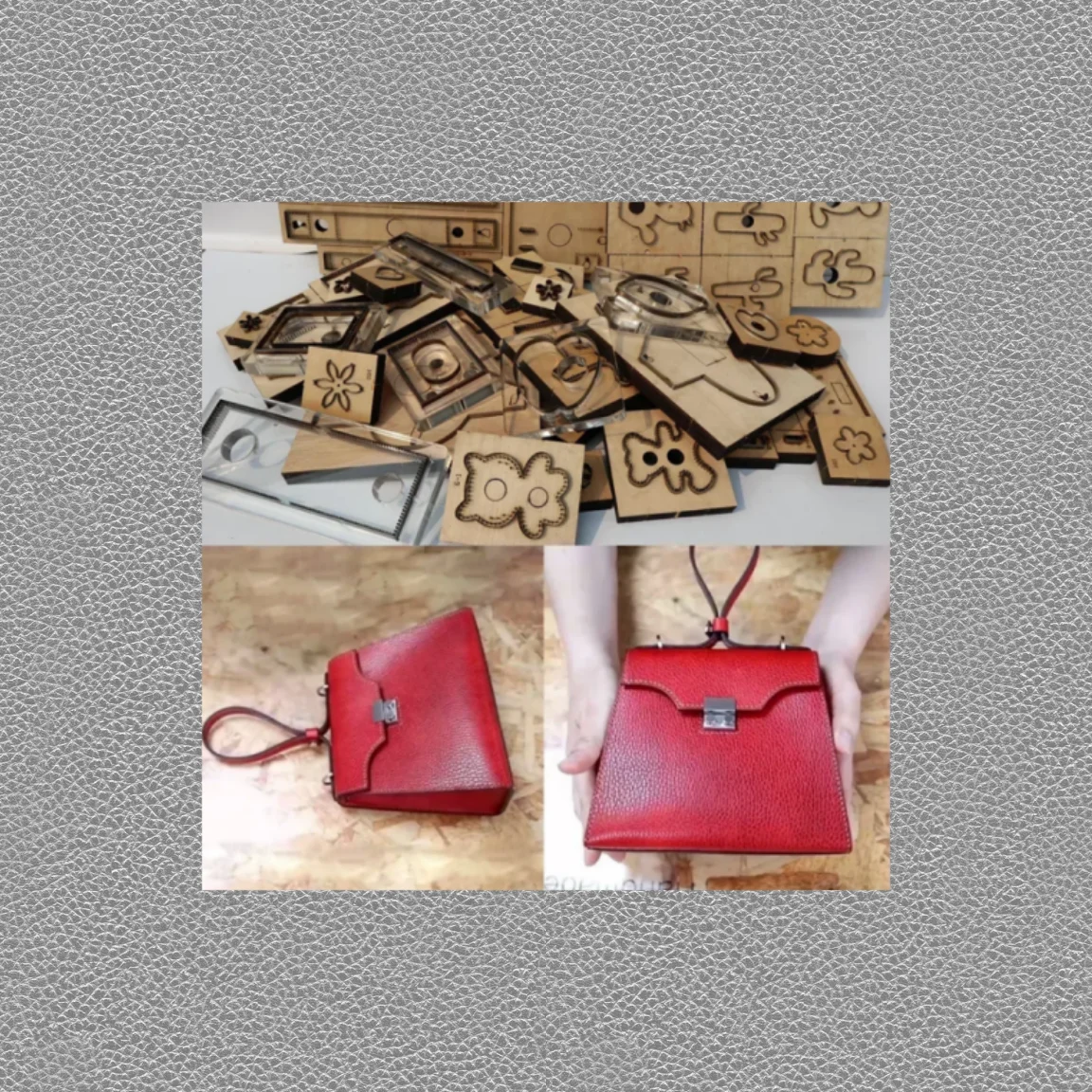 Round Shoulder Crossbody Bag Cutting Die Wooden High Hardness Steel Mold DIY Leather Craft Tool