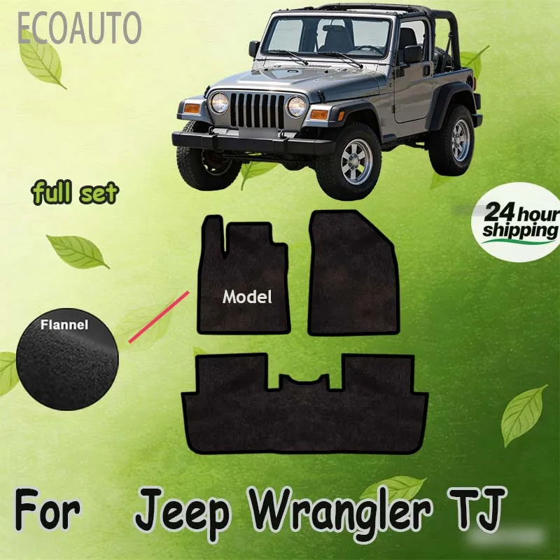 

Автомобильные велюровые коврики для внедорожника Jeep Wrangler TJ (1996-2006) - графитовые. Защитные панели-коврики премиум-класса, изготовленные на заказ.