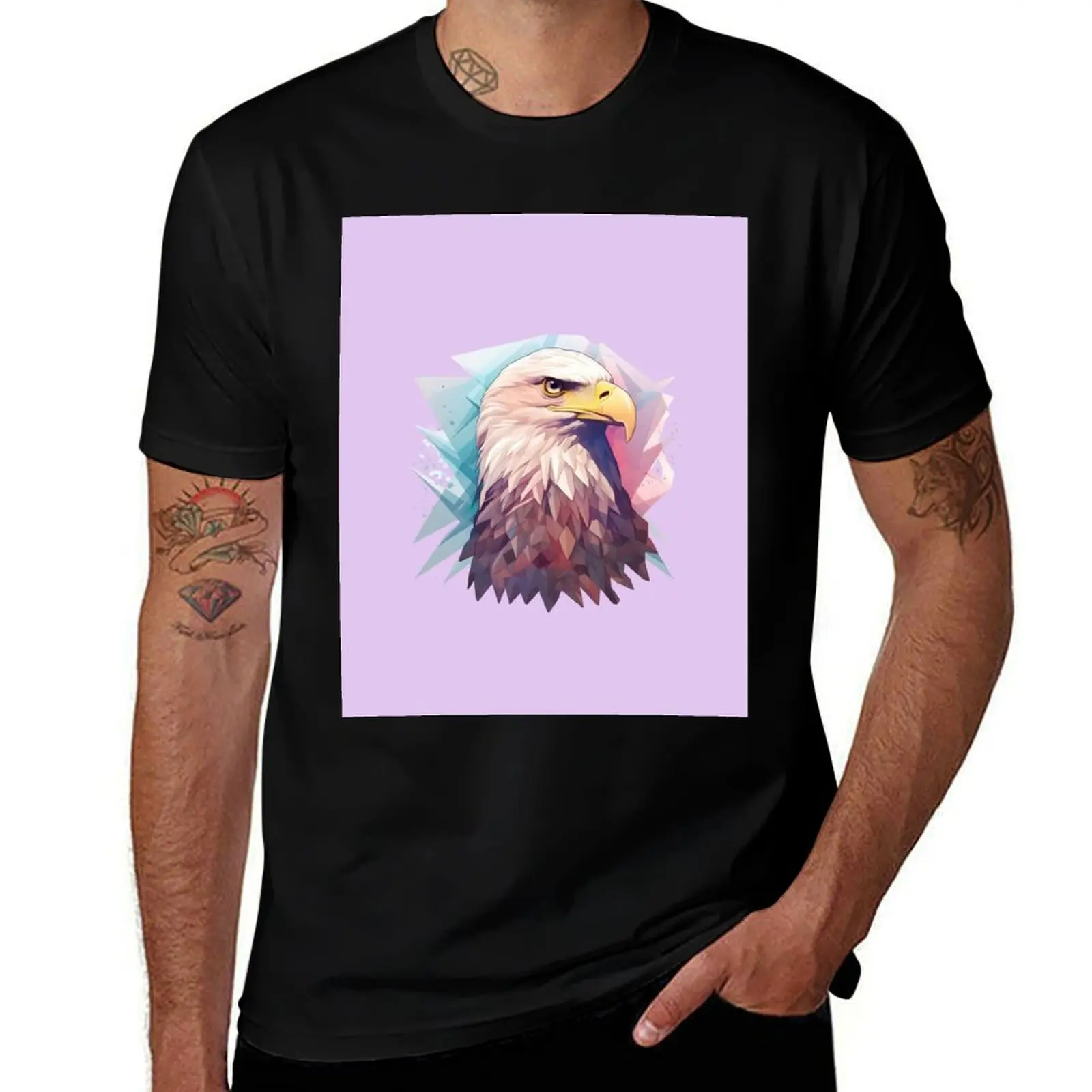 Bald Eagle T-Shirt Casual Daily Wear Short Sleeve Top T-Shirt