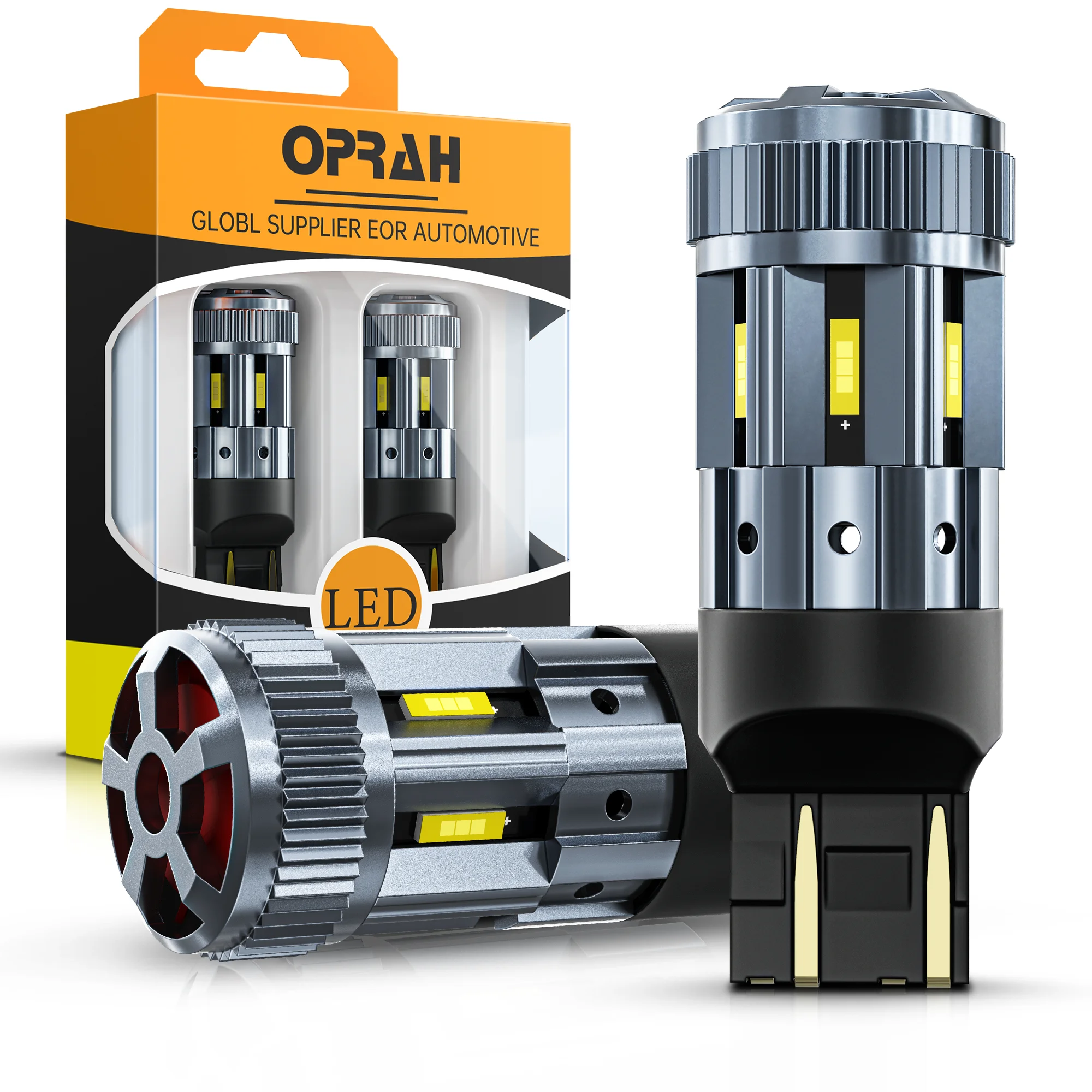 Oprah-Ampoules LED Canbus pour feux de freinage de voiture, No Hyperflash 1860 6 SMD, 1156 BA15S P21W BAU15S PY21W T20 7440 7443 W21W, 2 pièces