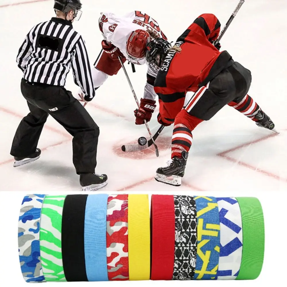 

2.5cm*25m Ice Hockey Grip Tape Multipurpose Anti-slip Colored Athletic Sport Tape Polyester Wear-resistant Hockey Stick Tape