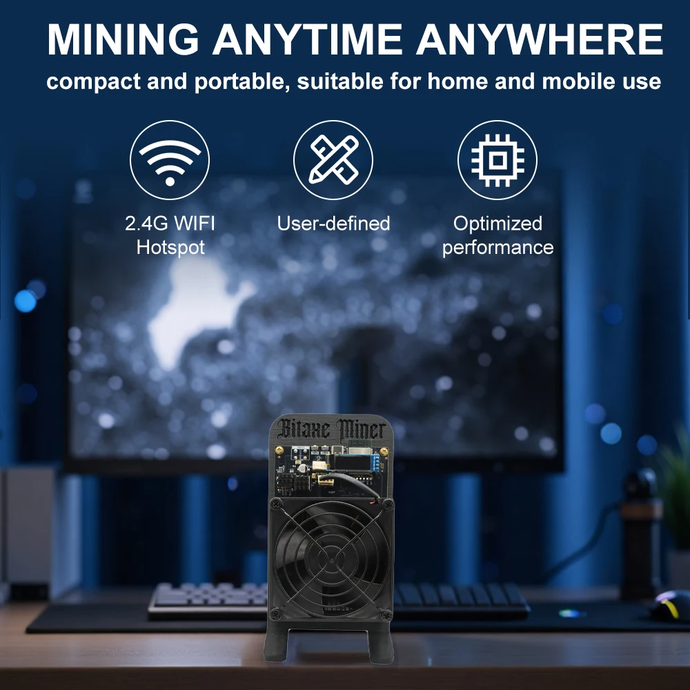 لديها ضمان btc Mining Bitcoin Bitaxe Supra Hex 701 3.5-4.2Th/s (BTC) Cryptos Miner Asic Bitcoin Miner للاستخدام المنزلي