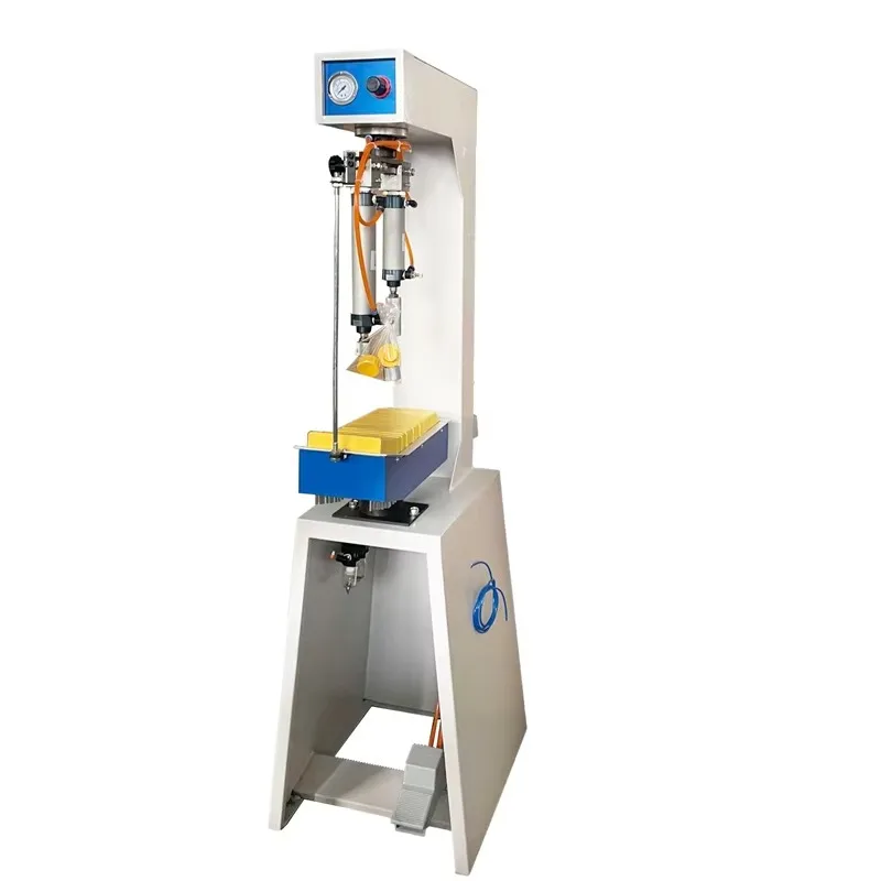 Simple pneumatic casual shoe edge sole side marking machine for sports shoe production