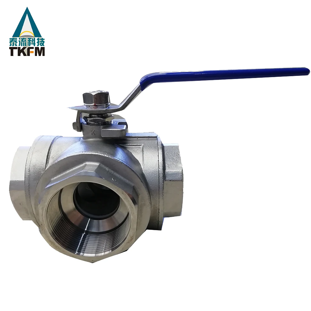 suppliers manual ss316 material 2 inch dn 50 pn16 stainless steel 3 way ball valve