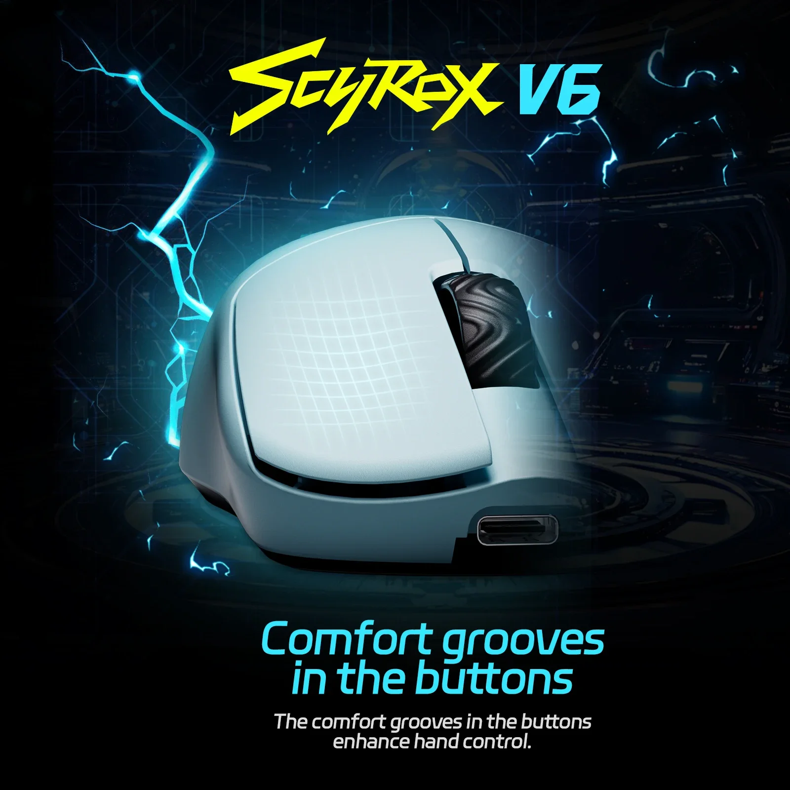 SCYROX V6/V6s PAW NEXT I 8K Wireless Gaming Mouse 40g Ultra Lightweight 50000DPI Optical Switches 880IPS Web Driver 8K Dongle