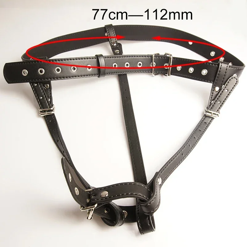حزام النشوة الجنسية القسري للعفة 2025 للهزاز، حزام عبودية من الجلد، مدلك عصا سحرية قضيب جلدي، ألعاب جنسية للنساء #6
