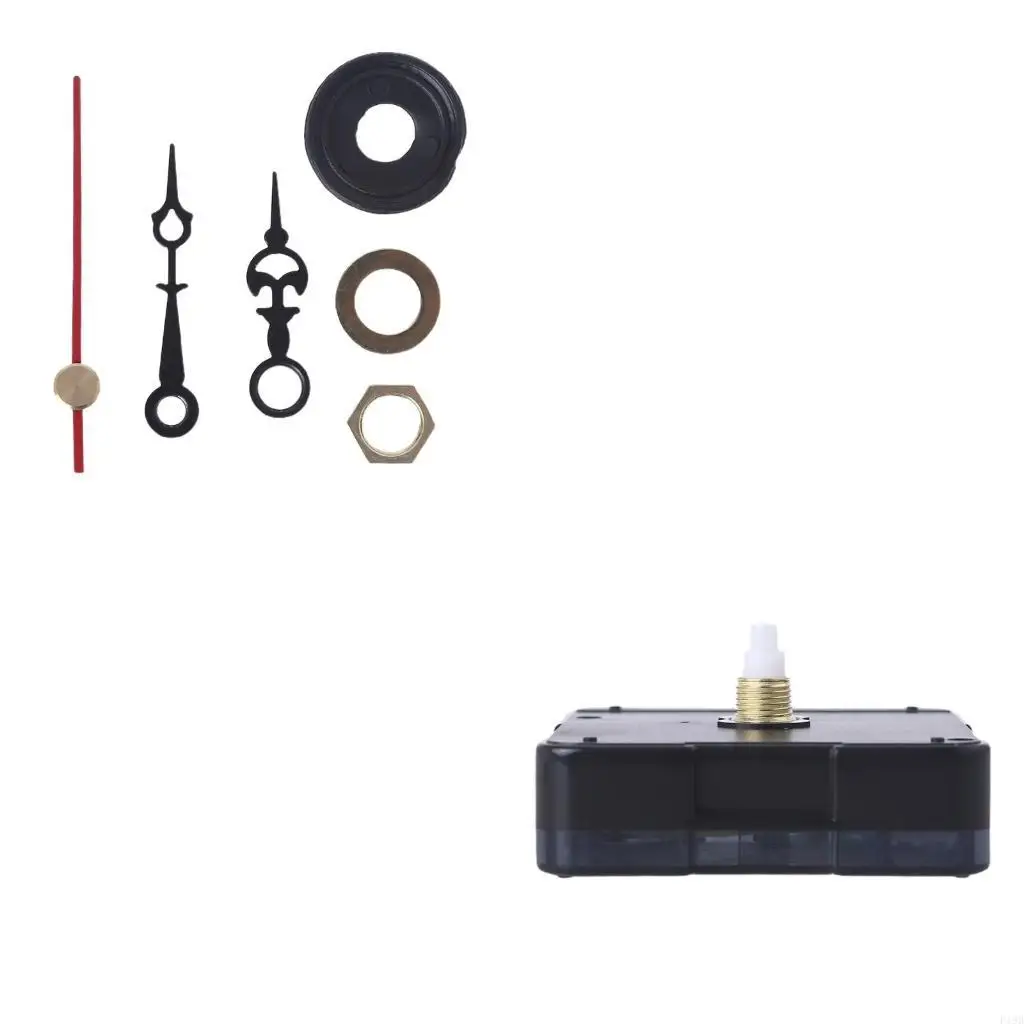 F19B Wall Clock Motor Movement Mechanisms Silent Battery Powered DIY Repair Parts Replacement with Short Hands