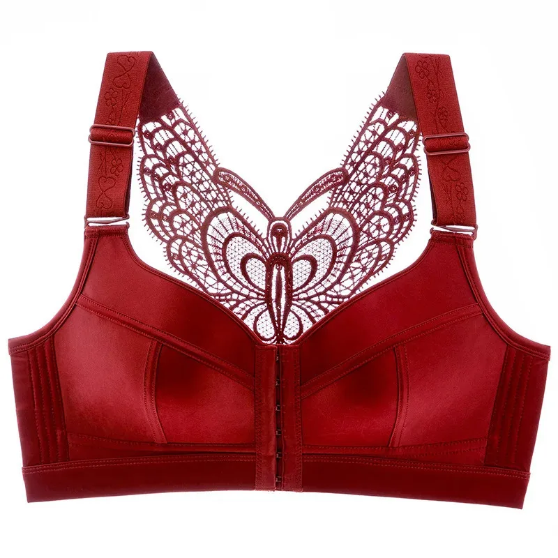 

C D E 75/120 Бесшовное нижнее белье на пуговицах спереди с бюстгальтером большого размера Brasier Mujer Нижнее белье больших размеров для женщин Бюстгальтер Femme i