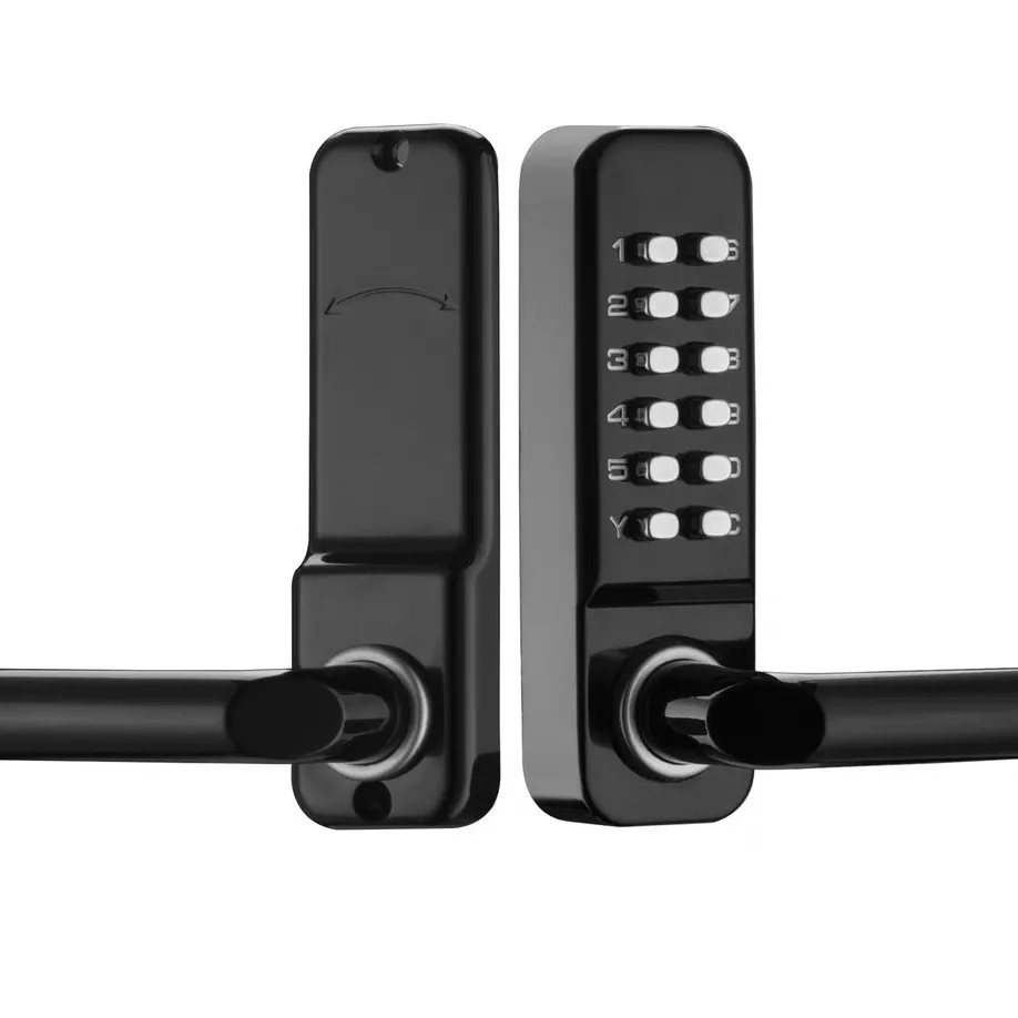 Outdoor Waterproof Mechanical Combination Lock Indoor Office Wooden Door Aluminum Art Gate Password Lock for Fence Zinc Alloy
