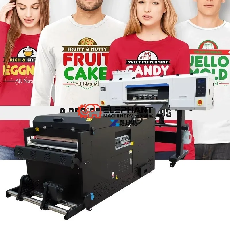 DTF PET Film Printer Combo T-shirt Heat Transfer Printing Machine for Custom Fabric Garment Printing Store Equipment Kit