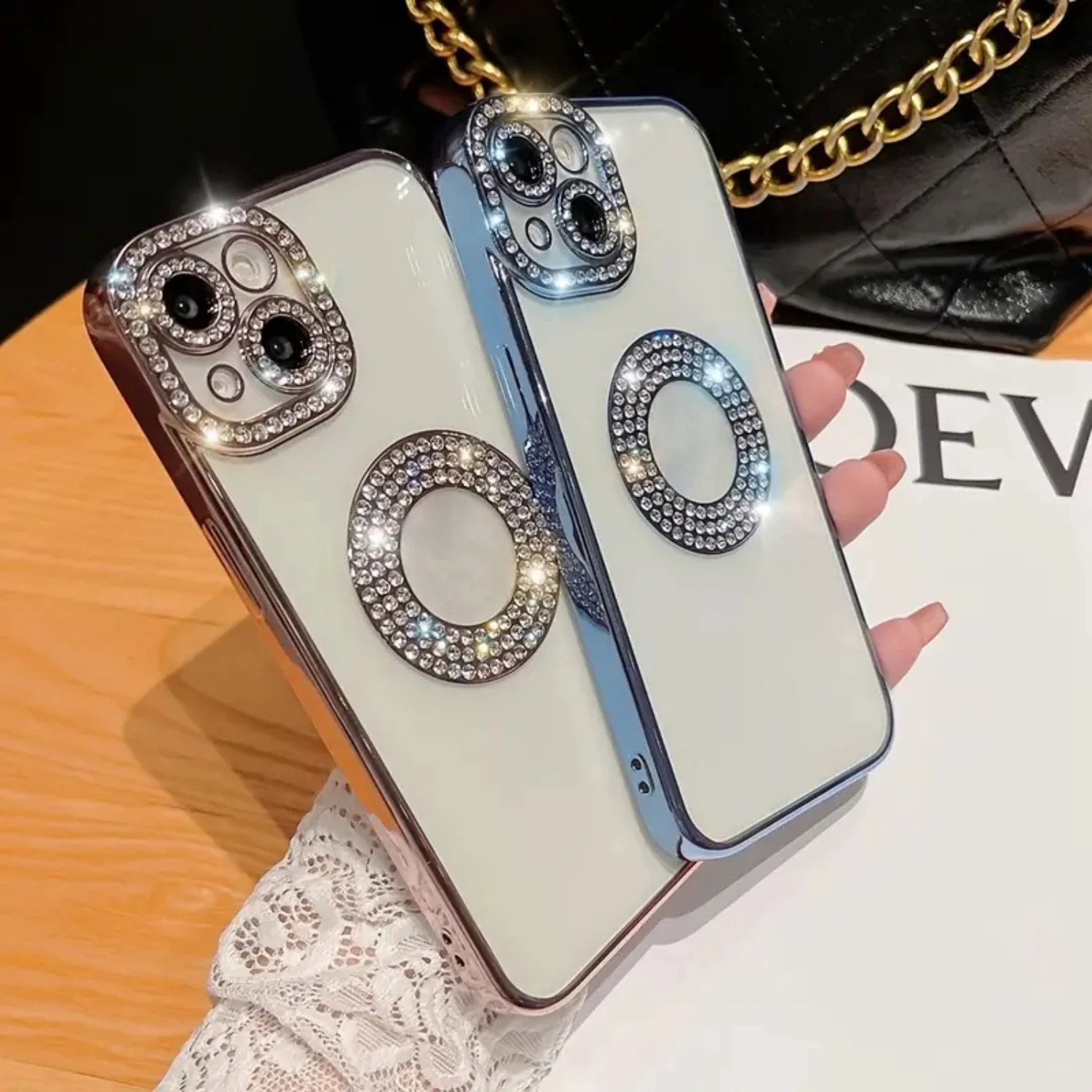 

Luxurious Transparent Bling Electroplated Silicone Phone Case for iPhone 14/14 Plus/14 Pro/14 Pro Max, 13/13 Mini/13 Pro/13 Pro