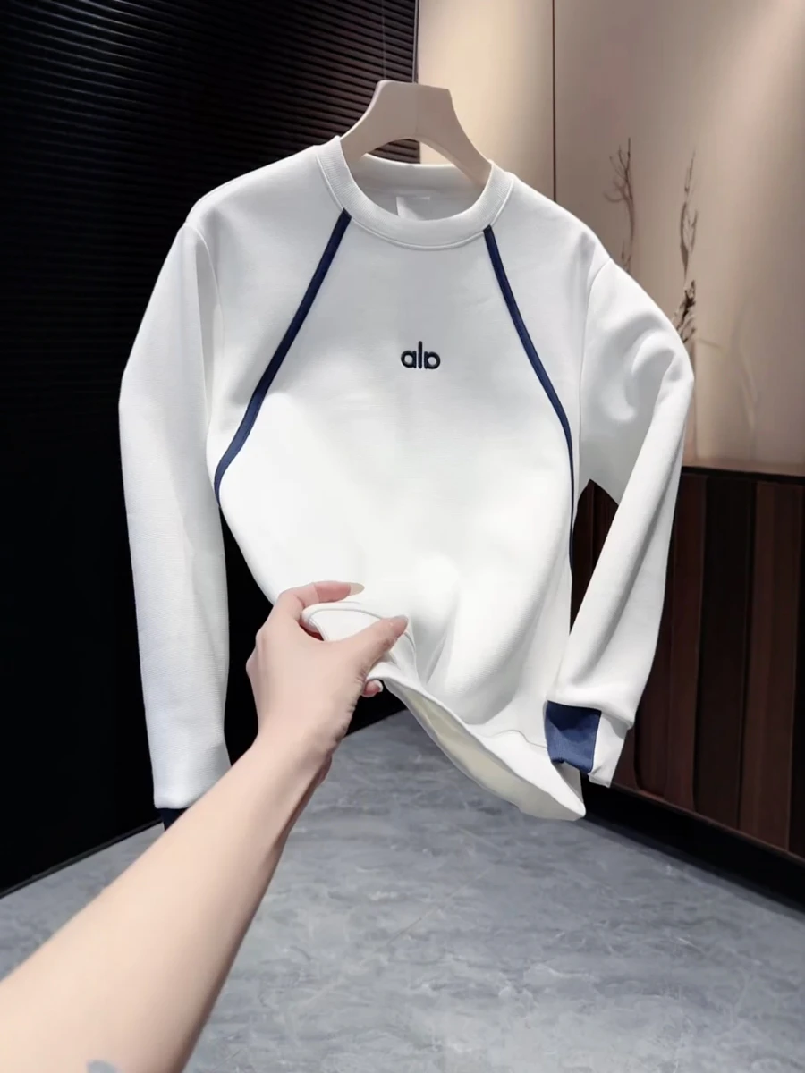 

Модный мужской свитшот 2026: Новинка осенне-зимнего сезона, повседневный, с круглым вырезом, теплый, с цветными вставками, для отдыха