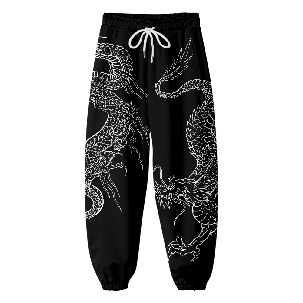 Anime Dragon 3D Sweatpants Fashion Harajuku Jogger Pants Casual Warm Pants Hip Hop Streetwear Men/Women Trousers Cosplay Costume