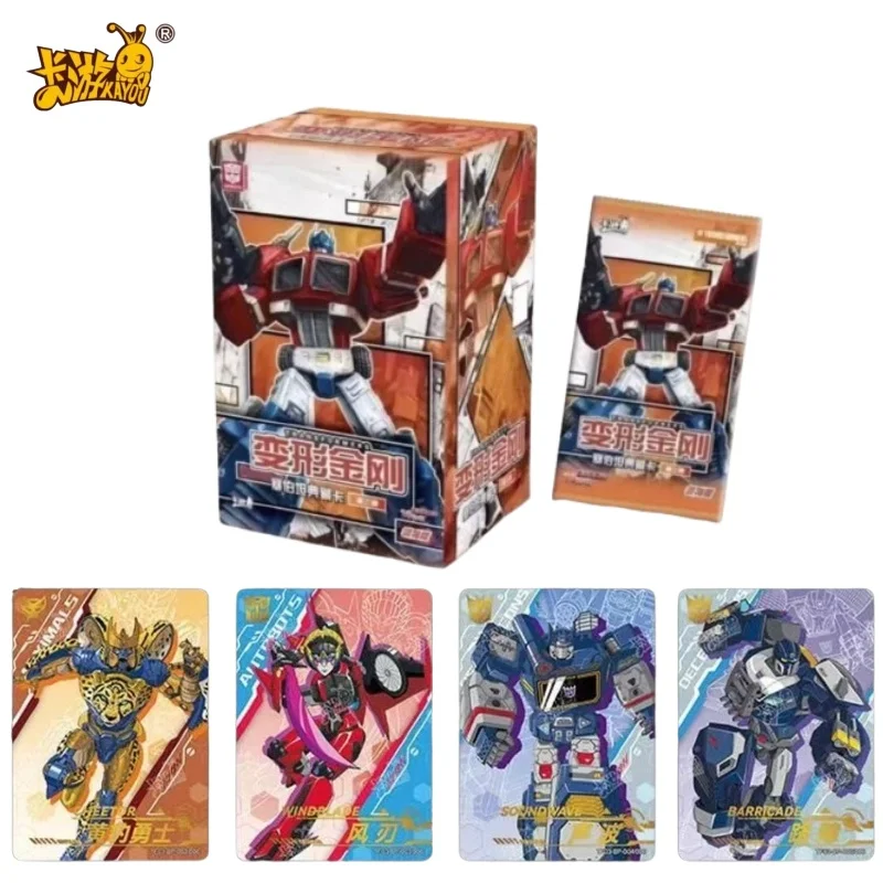 

KAYOU Genuine Transformers Cards Leader Edition Optimus Prime、Megatron Anime Character Peripheral Cards Kids Toys Gifts