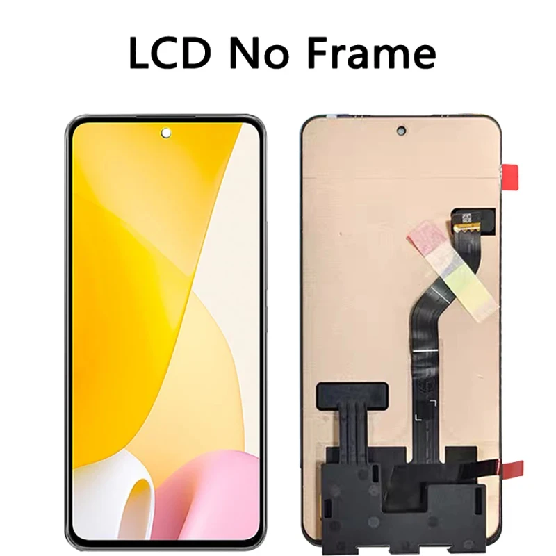 샤오미 미 12 라이트용 슈퍼 AMOLED LCD 디스플레이, 터치 스크린 디지타이저 어셈블리, 샤오미 12 라이트, 2203129G LCD 디스플레이