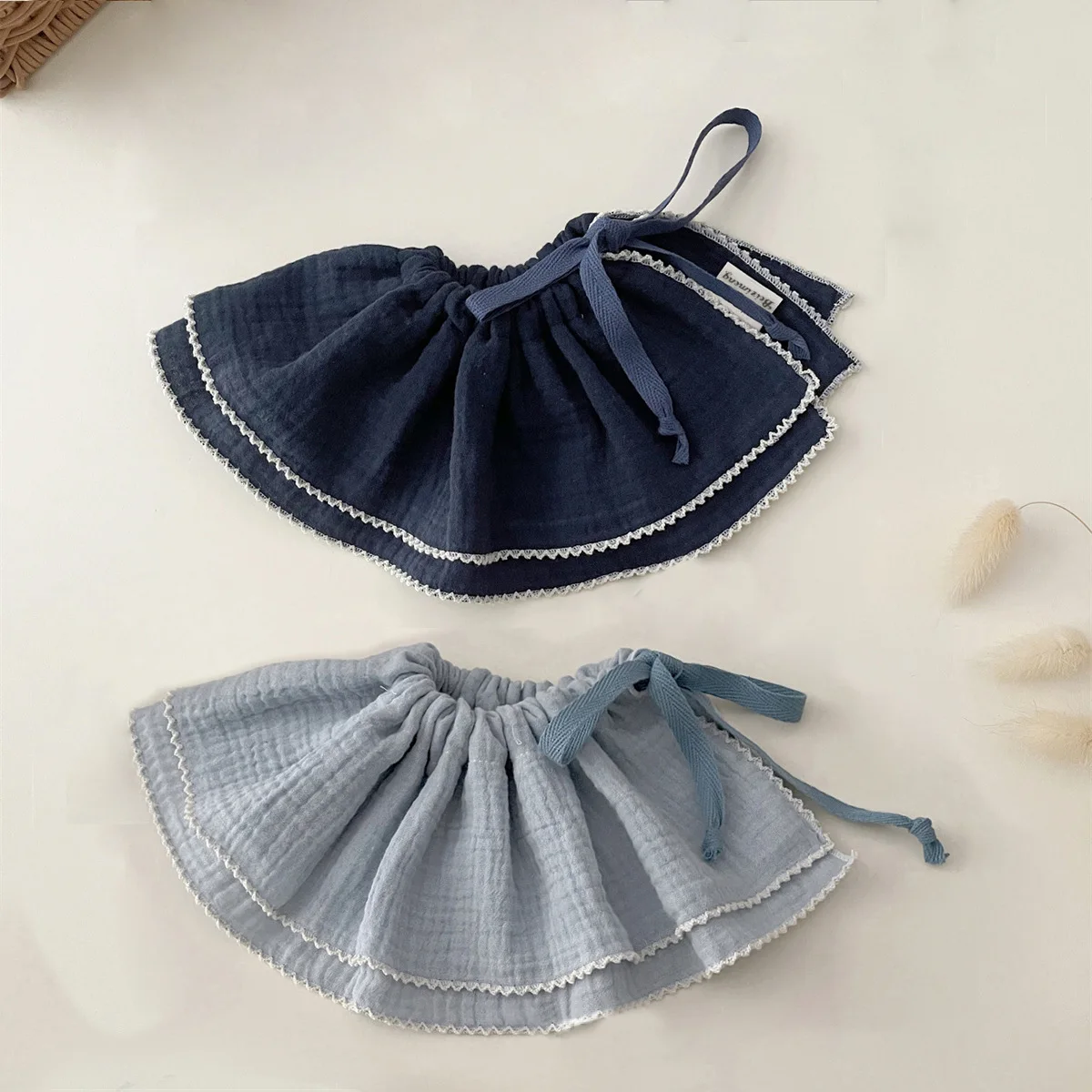 Toalla de golondrina de gasa de algodón puro para bebé, estilo nórdico de otoño e invierno, bufanda inglesa para recién nacido más grande y gruesa, versión coreana