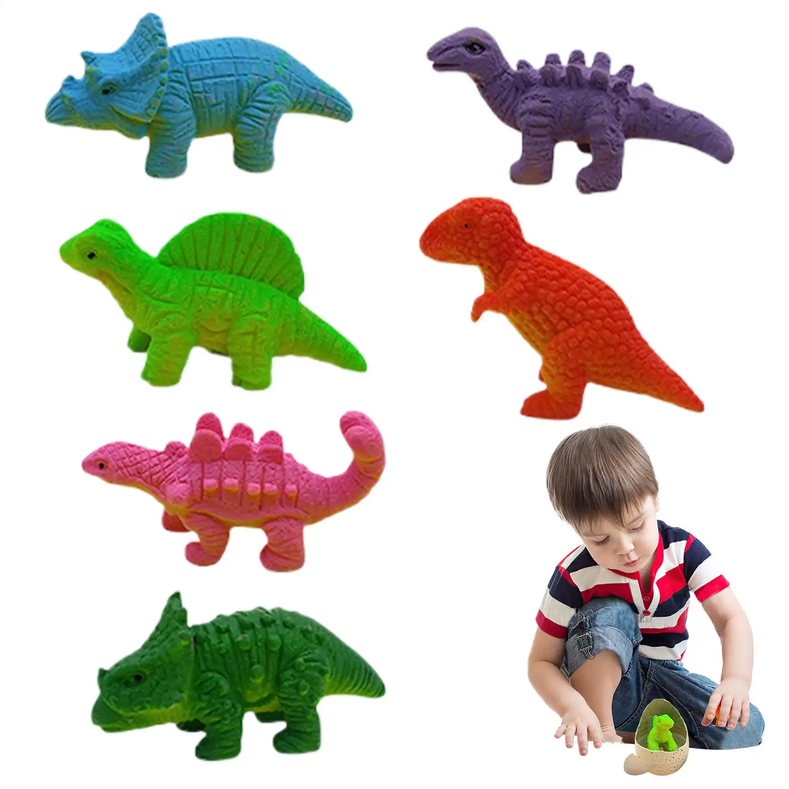 Яйца инкубации динозавров, 6 шт., инкубационные яйца для детей, большая инкубационная игрушка, без запаха, образовательный научный набор для детей от 4 до 13 лет