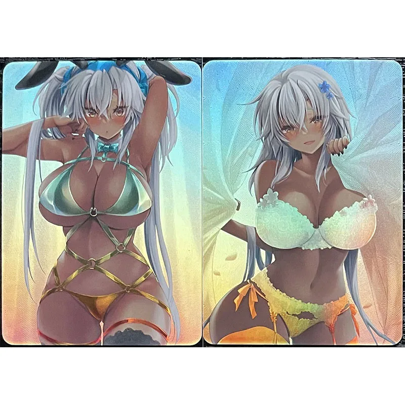 Anime Goddess Story DIY ACG Sexy Cards Sakurajima Mai Buttocks Boys Toys Game Collectible Cards Christmas Birthday Presents