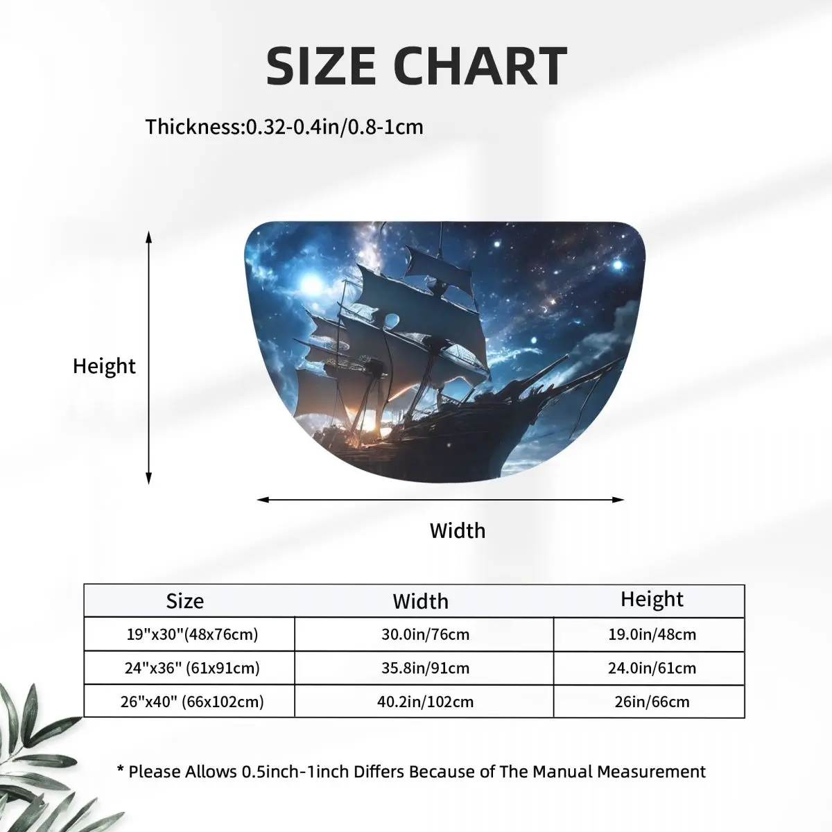 Starry Night Sailboat On The Sea Soft Flannel Half Round Doormat Non Slip Bathroom Mat Absorbent Floor Carpet for Living Room