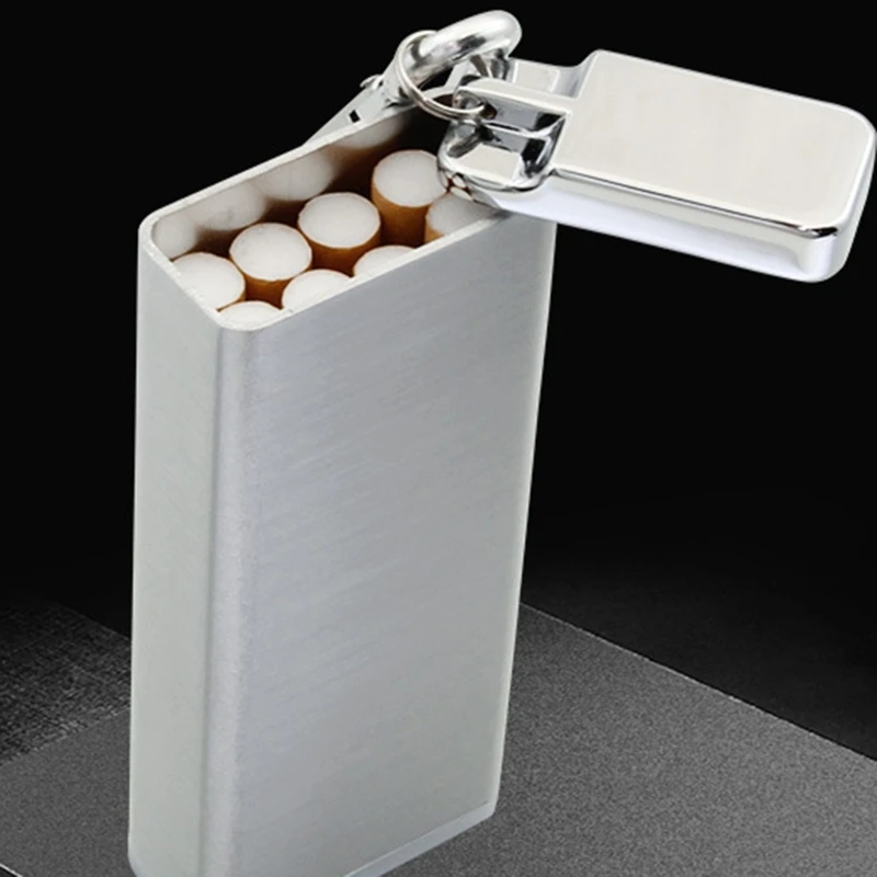 Men Smoking Cases Dispensers Multifunctional Smoking for Tank Metal Storage