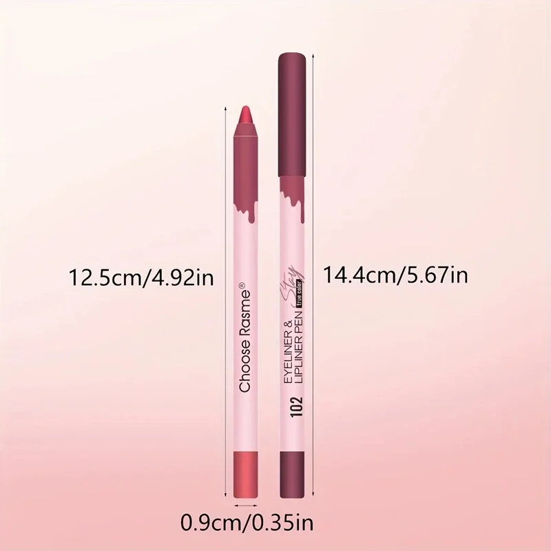 12 kleuren/doos Matte Lip Liner Potlood Set Waterdicht Langdurige Naakt Rode Lip Contour Potlood Sexy Rose Roze lippenstift Tint Make-Up