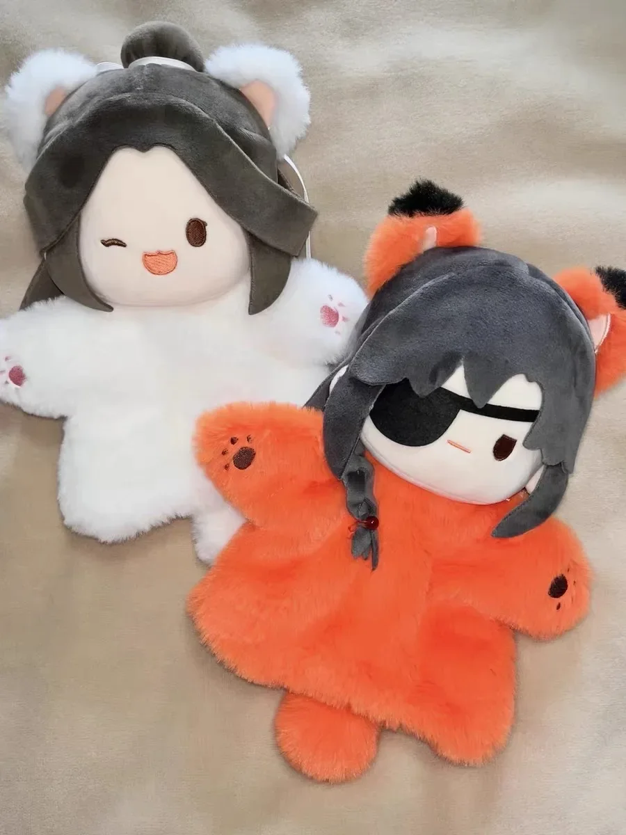 Poupées en peluche de la série cancers Tian Guan Ci Fu, figurine d'anime, jouet de dragon beurre, marionnette à main du Nouvel An, cadeau authentique, Xie Lian, Hua Cheng