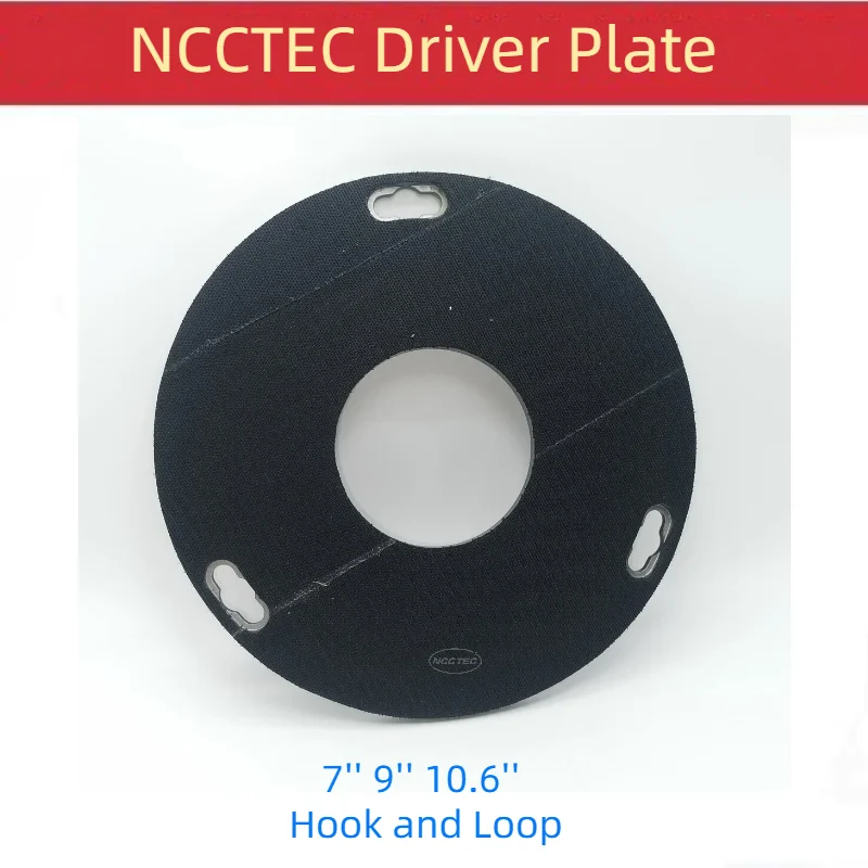 7'' 9'' 10.6'' Husqvarn Adapter Driver Disc 180 230 270mm Holder Plate Velcro Hook and Loop for Diamond Polishing Grinding Pads