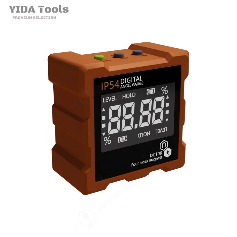 High Precision Digital Inclinometer 4x90° Magnetic Angle Meter Slope Gauge Level Ruler for Machining