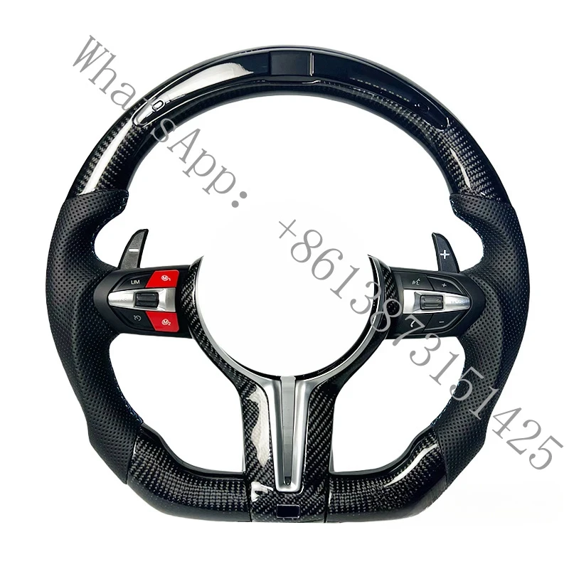 

Suitable car steering wheel with LED display competition F30 F31 F35 F32 F10 F18 F20 modified real carbon fiber stee