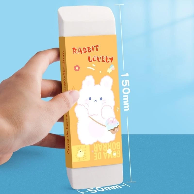 2 buah penghapus seni besar penghapus jumbo-eraser kartun penghapus pensil