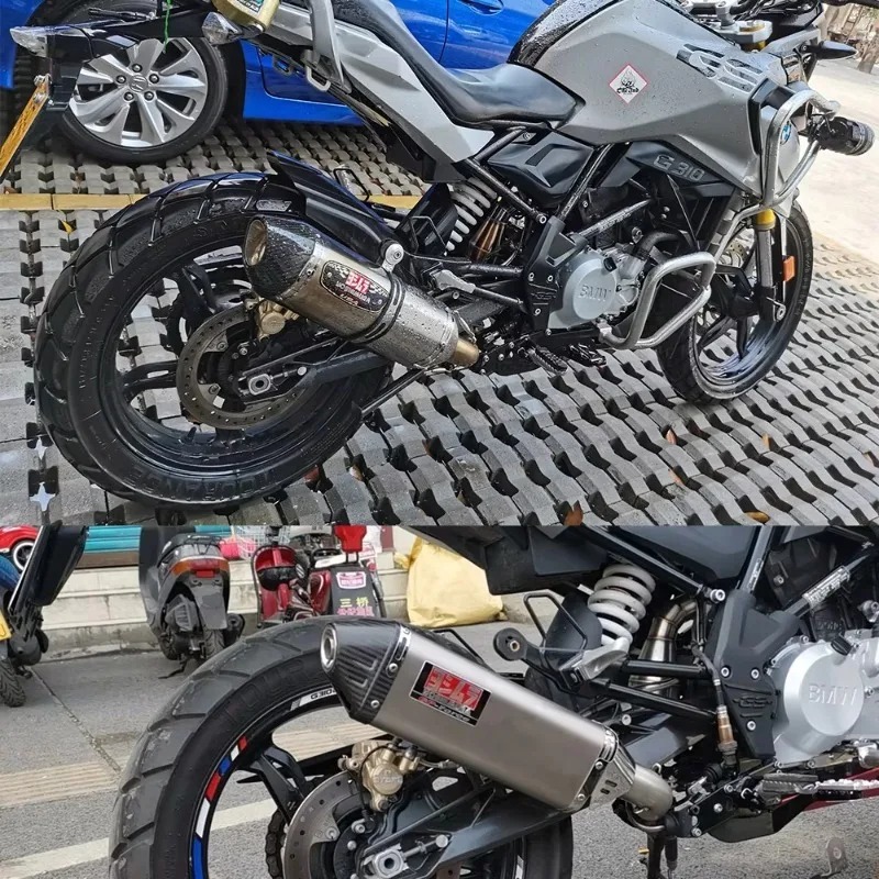 لسيارات BMW G310 R G310 GS 2017 - 2019 G310R G310GS رأس العادم الفولاذ المقاوم للصدأ ماسورة العادم الانحناء للأسفل