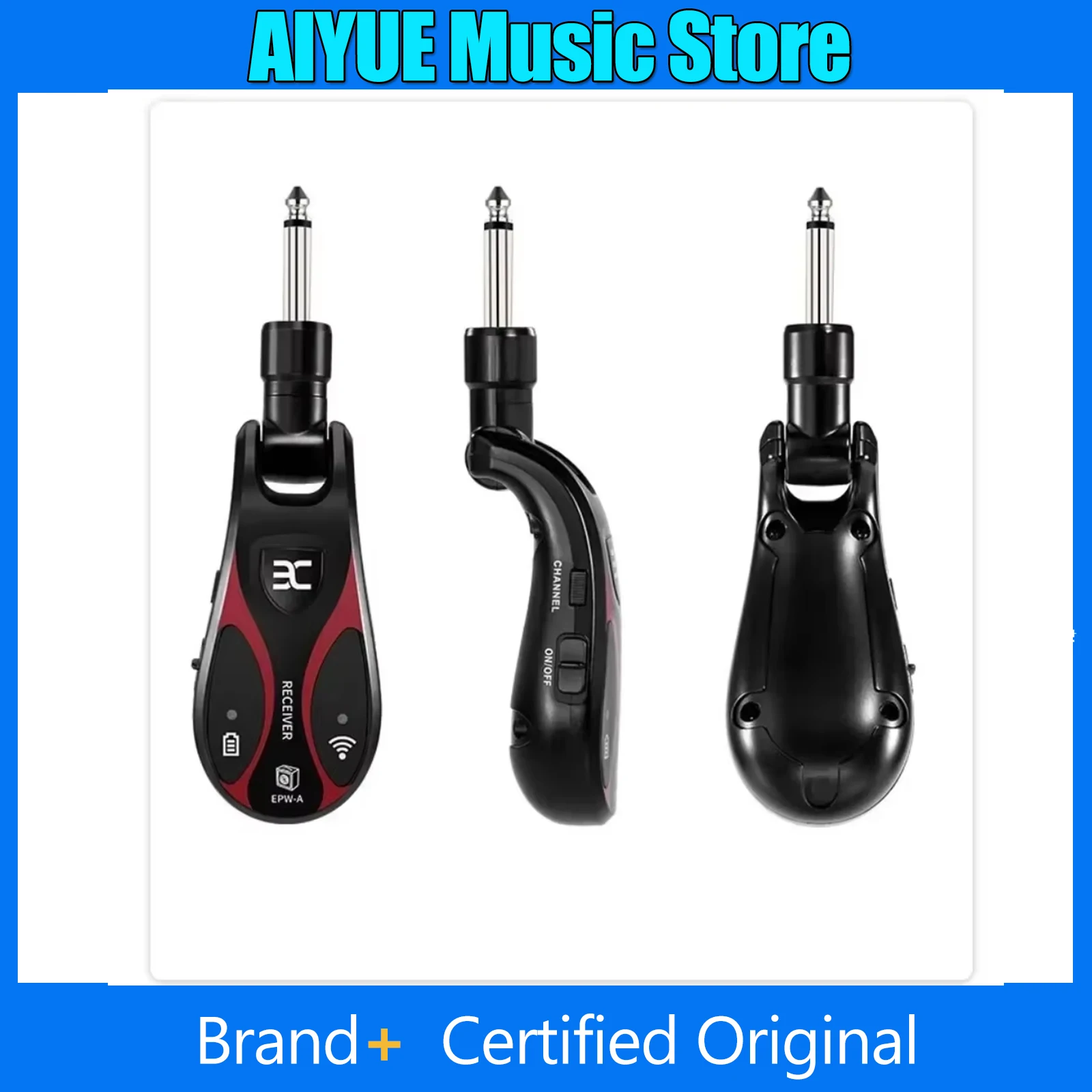 

Беспроводная система для электрогитары ENO EPW-A UHF, перезаряжаемый аудиопередатчик и приемник для гитарного усилителя, аксессуар для гитары