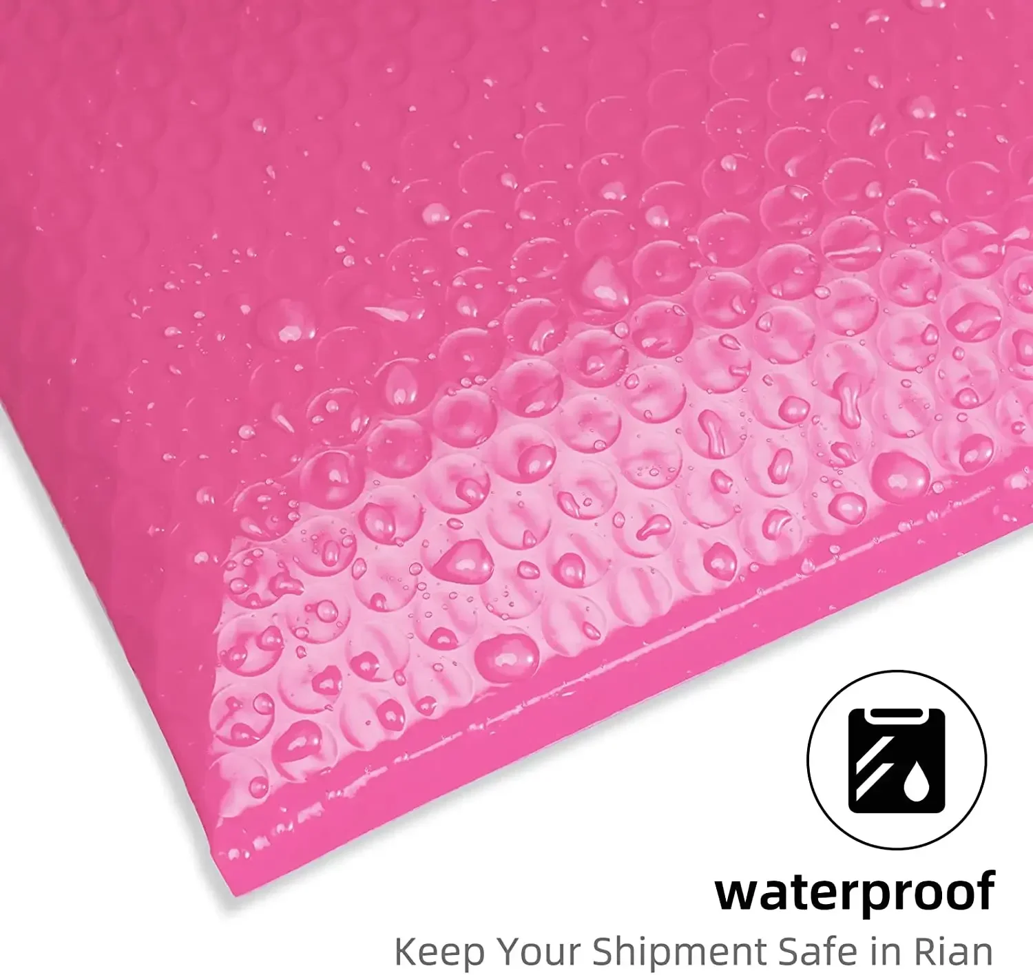 Imagem -04 - Pink Bubble Mailer Envelope Envio de Pacote Bolsa Envelopes Entrega Pequenas Empresas Pacotes de Envio Suprimentos de Embalagem 100 Pcs