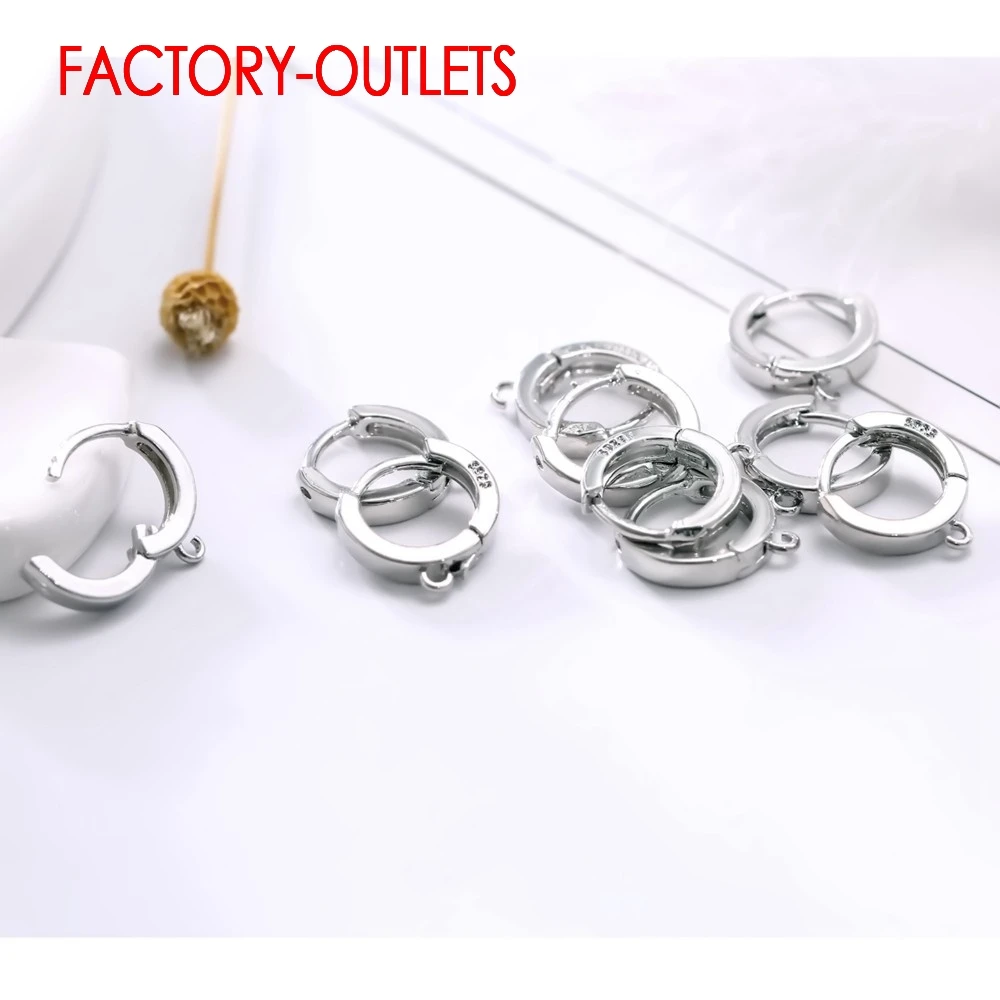 New Arrival kolczyki ze srebra próby 925 dla kobiet biżuteria w stylu koreańskim hurtownia kolczyków z klamrą modna biżuteria akcesoria — zdjęcie 4