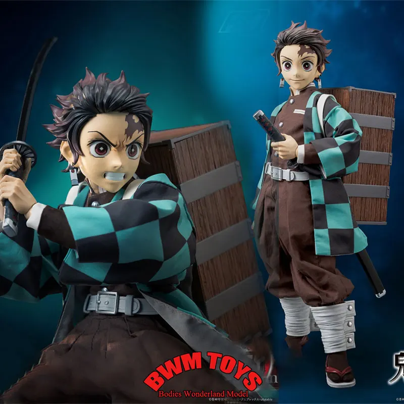 

In Stock Threezero 3Z06670W0 1/6 Scale Full Set Male Soldier Kamado Tanjirou Swordsman 12inch Action Figure Doll Collection