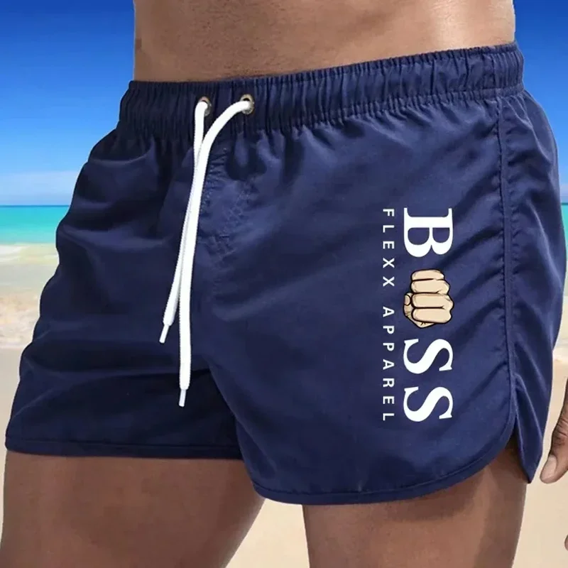 Men Swimming Shorts Summer Print Short Pants Men Swimsuit Trunks Sexy Beach Shorts Surf Board Quick Dry Pants Chort Homme