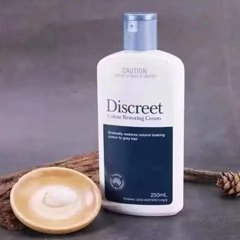 오리지널 Restoria Discreet Color 복원 크림 로션 헤어 케어 250ml 남성과 여성을 위한 회색 머리카락 감소
