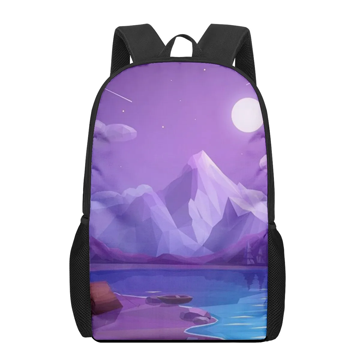 Creative Anime Landscape Pattern Backpacks Children School Bag Girls Boys Casual Book Bags Laptop Backpack Travel Rucksacks